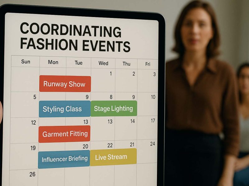 Organizing Fashion Events with Digital Calendars