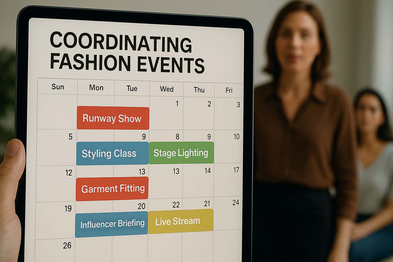 Organizing Fashion Events with Digital Calendars
